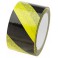 Ruban de signalisation PVC autoadhésif 60mmx66m jaune/noir 1 rouleau