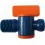 Vanne d'arrêt 2 pièces pour tuyau d'agent réfrigérant 1/2" filetage mâle NPT LOC-LINE 1 PCS