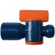 Vanne d'arrêt 2 pièces pour tuyau d'agent réfrigérant 1/2" filetage femelle NPT LOC-LINE 1 PCS