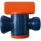Vanne d'arrêt 2 pièces pour tuyau d'agent réfrigérant 1/4" LOC-LINE 1 PCS