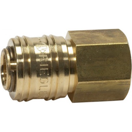 Raccord rapide laiton diamètre nominal 7,2 mm filetage femelle F1/4" RIEGLER 1 PCS