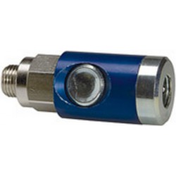 Raccord de sécurité avec bouton-poussoir rotatif 7,4mm filetage mâle F1/4" RIEGLER 1 PCS