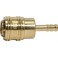 Raccord rapide laiton diamètre nominal 7,2 mm douille Ø intérieur tuyau 6mm RIEGLER 1 PCS
