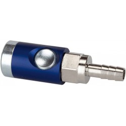 Coupleur avec raccord de tuyau, Raccord : LW 6 mm, OC 20 mm, Long. 85,5 mm