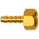 Embout à olive à visser à filetage femelle, Raccord : G 1/4 pouces, Pour tuyau flexible LW 6 mm, OC 19 mm, Long. : 36 mm