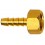 Embout à olive à visser à filetage femelle, Raccord : G 1/4 pouces, Pour tuyau flexible LW 6 mm, OC 19 mm, Long. : 36 mm