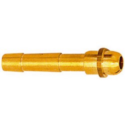 Embout à olive avec nipple sphérique, Pour tuyau flexible : LW 6 mm, Pour écrou-raccord G 1/4 pouces, Long. 47,0 mm
