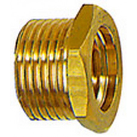Fileté mále réducteur, court, Raccord : G 3/8 filetage mâle x G 1/8 filetage femelle pouces, OC 19 mm, Long. 13,0 mm