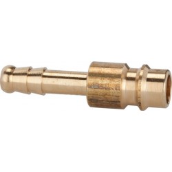 Douille enfichable laiton pour raccord diamètre nominal 7,2mm Ø intérieur tuyau 9mm RIEGLER 1 PCS