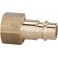 Raccord mâle laiton pour raccord diamètre nominal 7,2mm filetage femelle F1/4" RIEGLER 1 PCS