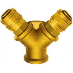 Distributeur laiton avec 3 coupleurs filetage mâle F3/8" RIEGLER 1 PCS