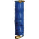 Tuyau flexible spiralé en nylon avec vissage orientable, coupleur express et connecteur mâle, Dimensions : 7,9 x 6,3 mm, Ø de spirale extérieure 75 mm