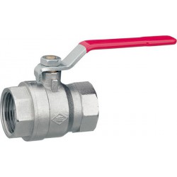 Vanne à boisseau sphérique avec levier, Raccord : 1/2 pouces, Larg. : nominale 15 mm, OC 25 mm, Long. : 51,0 mm