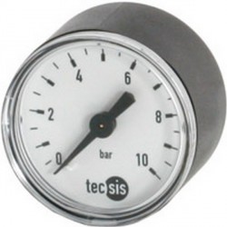 Manomètre, central arrière, Ø nominal : 63 mm, Raccord G 1/4 pouces, Plage d'affichage 0-10 bar