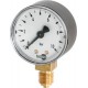 Manomètre, raccord radial par le bas, Ø nominal : 40 mm, Raccord G 1/8 pouces, Plage d'affichage 0-10 bar