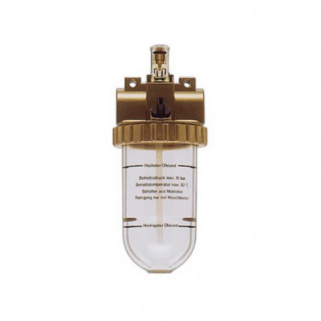 Lubrificateur par brouillard d'huile, Filetage de raccordement : G 3/8 pouces, Débit à 6 bar 2,8-70 m³/h, Larg. : nominale DN 5, Hauteur : 170 mm