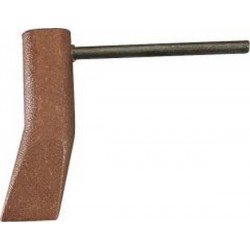 Fer à souder de couvreur en cuivre, en forme de marteau, coudé, Longeur de la broche 90 mm, Poids 500 kg