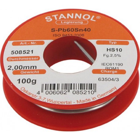 Fil d'apport radio, Modèle : Bobine de 250 g, Ø 2,0 mm