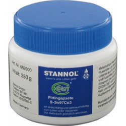 Pâte pour raccords, Stannol, Modèle : Bouteille de 250 ml