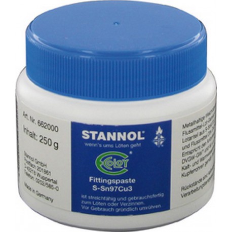 Pâte pour raccords, Stannol, Modèle : Bouteille de 250 ml