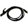 Jeu de câbles à souder, Câble à coupe transversale : 16 mm², Charges 200 A, Fiche pour câble 10-25 mm²