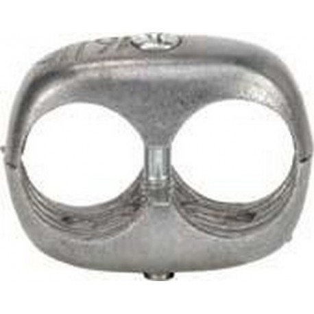 Pince double/Pince double pour tuyaux souples, Modèle : Métal léger, Ø 16/16 mm
