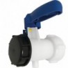Adaptateur de conteneur IBC avec vanne à bille + couvercle AG 2 (S60x6)
