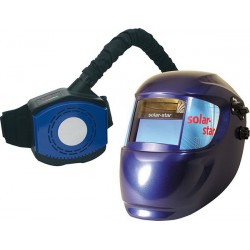 Casque de soudeur à système respiratoire, Modèle : Casque automatique solar-protect avec système de protection respiratoire
