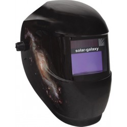 Casque de soudeur, Modèle : Casque automatique solar-galaxy, Vitesse de commutation clair-sombre 0,1 ms, Temps d'éclaircissement : en continu s