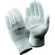 Gant en tricot avec polyuréthane à tricot fin, blanc, Taille : 10 (par 10)