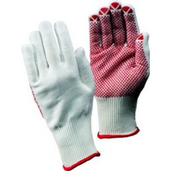 Gant en tricot, coton polyester, blanc, Taille : 10 (par 12)