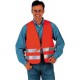 Gilet de signalisation, Modèle : Tissu mélangé coton, Couleur orange