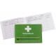 Livret premiers secours DIN A5, Modèle : 50 feuilles DIN A5