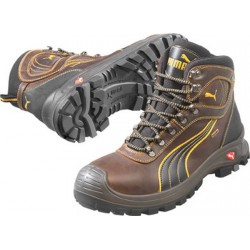 Chaussure de sécurité de chantier, S3 HRO, brune, Puma, 630220, Taille : 43