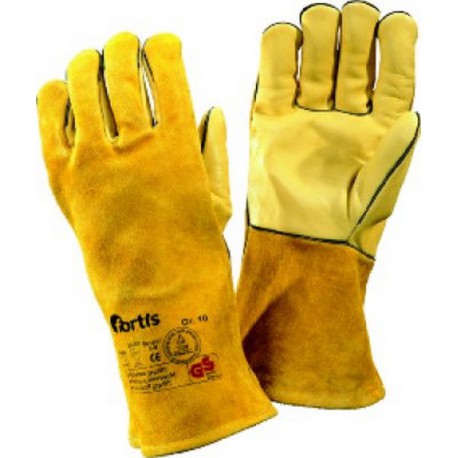 Gant de soudeur WelderPlus, intérieur de la main en cuir vachette, Taille : 10 (par 10)