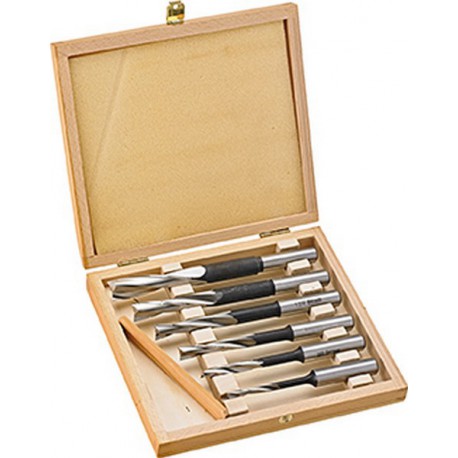 Jeu de 6 forets à trou oblong, Contenu : 6 8 10 12 14 16 mm