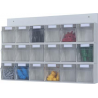 MS-Set de stockage 3x6 Sbl. PS,gl.klar,gris clair