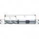 Fraise cylindrique courte, type N, en acier à coupe rapide à 8% de cobalt, sans revêtement, Ø d1 - k10 : 3,0 mm, Long. totale l1 52 mm