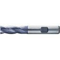 Fraise cylindrique courte, type N, en acier à coupe rapide à 8% de cobalt, surface recouverte de TiAIN, Ø d1 - k10 : 8,0 mm, Long. totale l1 69 mm