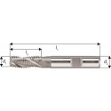 Fraise d'ébauche courte, type NR, en acier à coupe rapide à 5% de cobalt, sans revêtement, Ø d1 - k12 : 6,0 mm, Long. totale l1 57 mm