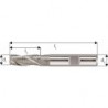Fraise d'ébauche courte, type NR, en acier à coupe rapide à 5% de cobalt, sans revêtement, Ø d1 - k12 : 6,0 mm, Long. totale l1 57 mm