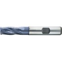 Fraise d'ébauche courte, type NR, 4 dents, en acier à coupe rapide à 5% de cobalt, surface recouverte de TiAIN, Ø d1 - k12 : 6,0 mm