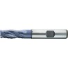 Fraise d'ébauche courte, type NR, 4 dents, en acier à coupe rapide à 5% de cobalt, surface recouverte de TiAIN, Ø d1 - k12 : 6,0 mm
