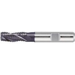 Fraise d'ébauche courte, type NR, en acier à coupe rapide à 5% de cobalt, surface recouverte de TiAIN, Ø d1 - k12 : 12,0 mm