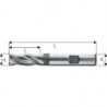 Fraise d'ébauche courte, type HR, 3 à 6 dents, en acier à coupe rapide à 10% de cobalt, sans revêtement, Ø d1 - k12 : 10,0 mm