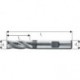 Fraise d'ébauche courte, type HR, 3 à 6 dents, en acier à coupe rapide à 10% de cobalt, sans revêtement, Ø d1 - k12 : 16,0 mm