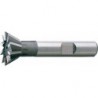 Fraise conique, forme C, 60°, Ø d1 - js16 : 16,0 mm, Long. totale l1 60 mm, Hauteur de coupe b - js 14 6,3 mm, Ø queue d2 - h6 : 12 mm, Dents : 6
