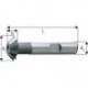 Fraise conique, forme D, 45°, Ø d1 - js16 : 16,0 mm, Long. totale l1 60 mm, Hauteur de coupe b - js 14 4,0 mm, Ø queue d2 - h6 : 12 mm, Dents : 6