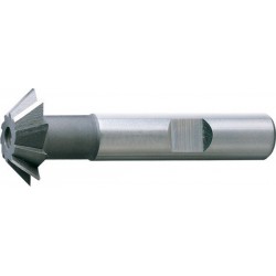 Fraise conique, forme D, 60°, Ø d1 - js16 : 16,0 mm, Long. totale l1 60 mm, Hauteur de coupe b - js 14 6,3 mm, Ø queue d2 - h6 : 12 mm, Dents : 6