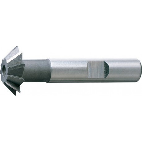Fraise conique, forme D, 60°, Ø d1 - js16 : 28,0 mm, Long. totale l1 80 mm, Hauteur de coupe b - js 14 11,0 mm, Ø queue d2 - h6 : 16 mm, Dents : 10